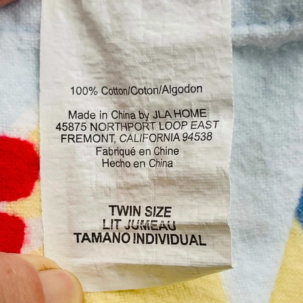 JLA Home Pirate Adventure THICK Flannel Fitted Flat Sheets Twin Blue Ship